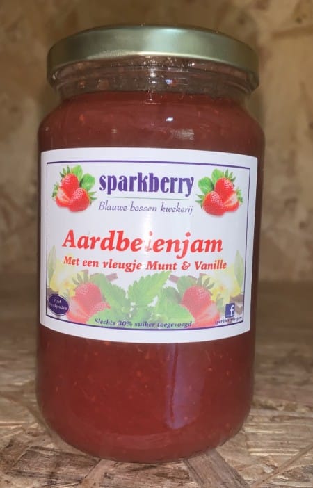 Aardbei jam munt vanille
