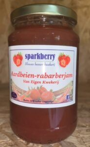 Aardbei rabarber jam