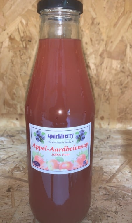 Appel aardbei sap