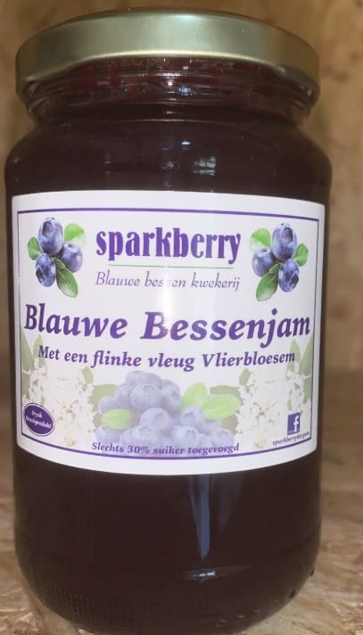 Blauwe bes jam vlier